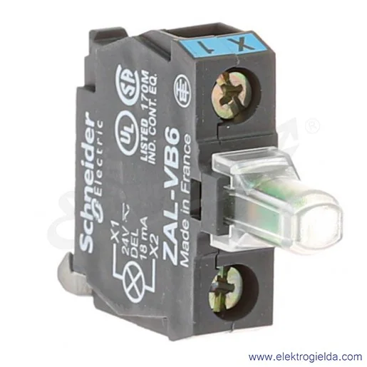 Moduł podświetlający ZALVB6 niebieski LED 24VAC/DC Moduł podświetlający ZALVB6 niebieski LED 24VAC/DC