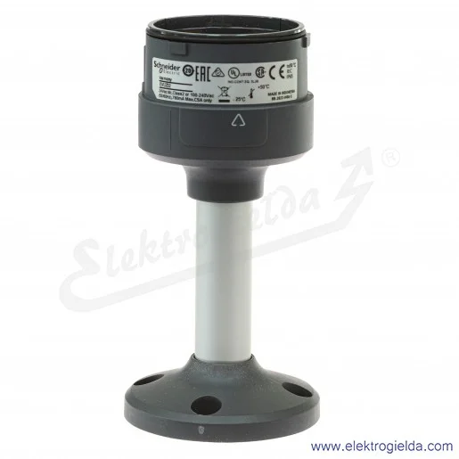 Podstawa z rurą XVUZ02 100mm, czarna, IP65 Podstawa z rurą XVUZ02 100mm, czarna, IP65