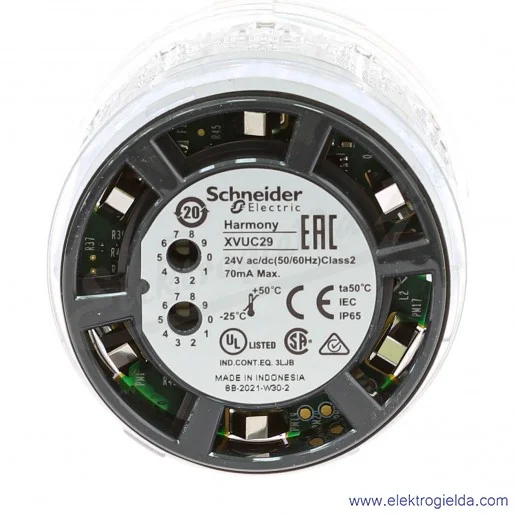 Element świetlny XVUC29 multikolor LED 24VAC/DC, fi 60mm, IP65 Element świetlny XVUC29 multikolor LED 24VAC/DC, fi 60mm, IP65