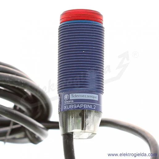 Czujnik fotoelektryczny refleksyjny XUB9APBNL2, M18 z wyjściem PNP 1NC, 12..24VDC, przewód 2m Czujnik fotoelektryczny refleksyjny XUB9APBNL2, M18 z wyjściem PNP 1NC, 12..24VDC, przewód 2m