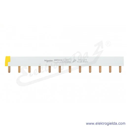 Szyna łączeniowa A9XPH112 100A, 1P, 12 modułów 18mm Szyna łączeniowa A9XPH112 100A, 1P, 12 modułów 18mm