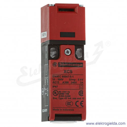 Wyłącznik krańcowy XCSPA791 bezpieczeństwa, 2P, NC+NC bez blokady, IP67 Wyłącznik krańcowy XCSPA791 bezpieczeństwa, 2P, NC+NC bez blokady, IP67