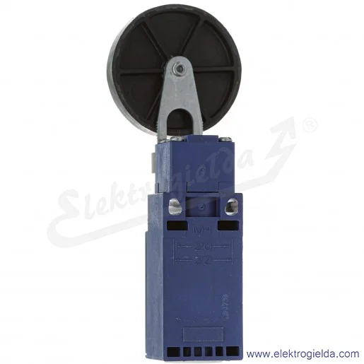 Wyłącznik krańcowy XCKN2149G11 1NO1NC, plastikowy, długa regulowana dźwignia z rolką fi 50mm Wyłącznik krańcowy XCKN2149G11 1NO1NC, plastikowy, długa regulowana dźwignia z rolką fi 50mm