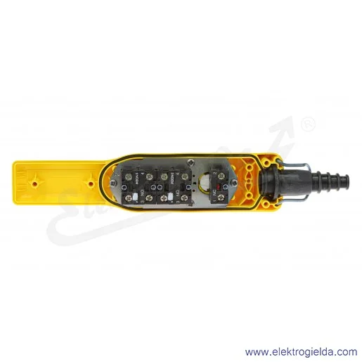 Kaseta suwnicowa XACA2073, 2NO2NO/1NC 2 przyciski góra-dół, 1 przycisk awaryjny Kaseta suwnicowa XACA2073, 2NO2NO/1NC 2 przyciski góra-dół, 1 przycisk awaryjny