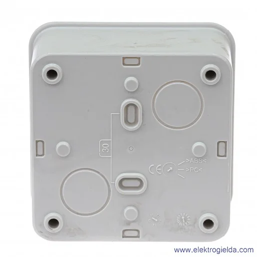 Puszka przemysłowa NSYTBS885, 89x89x54mm, ABS szara, IP66 Puszka przemysłowa NSYTBS885, 89x89x54mm, ABS szara, IP66