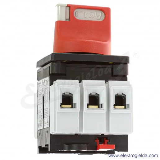 Rozłącznik główny VCF4 bezpieczeństwa 80A, 30kW, montaż na drzwi Rozłącznik główny VCF4 bezpieczeństwa 80A, 30kW, montaż na drzwi