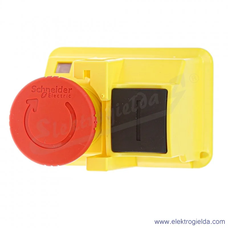 Napęd przycisku GV2K031 czerwony bezpieczeństwa, 40mm, ryglowany przez obrót Napęd przycisku GV2K031 czerwony bezpieczeństwa, 40mm, ryglowany przez obrót