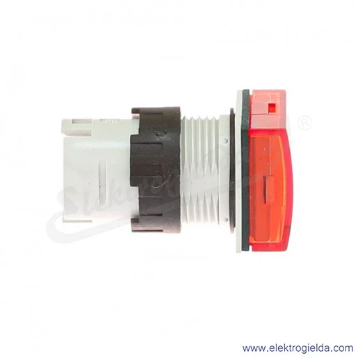 Główka lampki ZB6DV4 czerwona prostokątna, fi 16mm, IP65