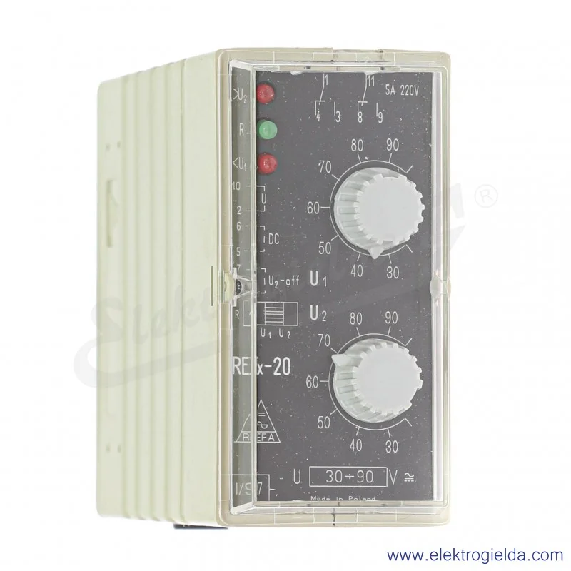 Przekaźnik pomiarowy 718-000-00-021, REX-20, 30-90VAC/DC, 2 tryby pracy Przekaźnik pomiarowy 718-000-00-021, REX-20, 30-90VAC/DC, 2 tryby pracy