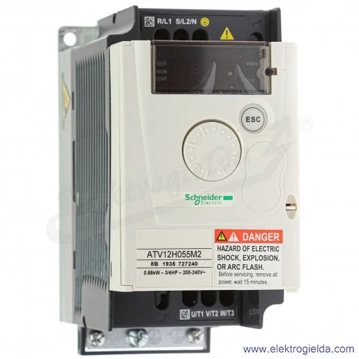 Falownik ATV12H055M2 Altivar 12 0.55KW 1x240V Falownik ATV12H055M2 Altivar 12 0.55KW 1x240V