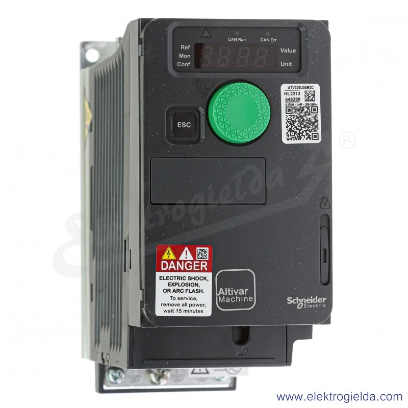 Falownik ATV320U04M2C Altivar ATV320, Kompakt 0,37kW, 1x200/240V, 3.3A Falownik ATV320U04M2C Altivar ATV320, Kompakt 0,37kW, 1x200/240V, 3.3A