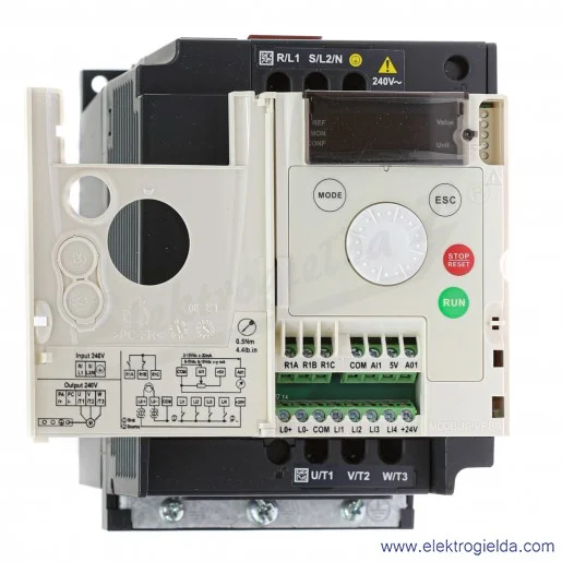 Falownik ATV12HU22M2 Altivar 12, 2.2KW, 1x240V Falownik ATV12HU22M2 Altivar 12, 2.2KW, 1x240V