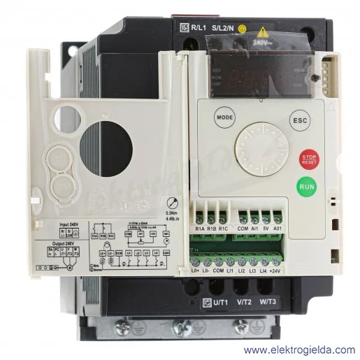 Falownik ATV12HU15M2 Altivar 12, 1.5kW, 1x240V Falownik ATV12HU15M2 Altivar 12, 1.5kW, 1x240V