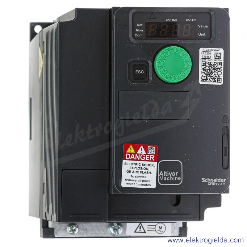 Falownik ATV320U04N4C Altivar ATV320, Kompakt, 0,37kW, 3x380/500V, 1.5A