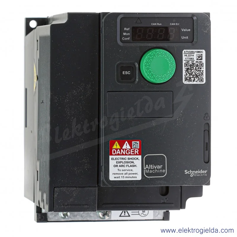 Falownik ATV320U15M2C Altivar ATV320 Kompakt, 1,5kW, 1x200/240V, 8A Falownik ATV320U15M2C Altivar ATV320 Kompakt, 1,5kW, 1x200/240V, 8A