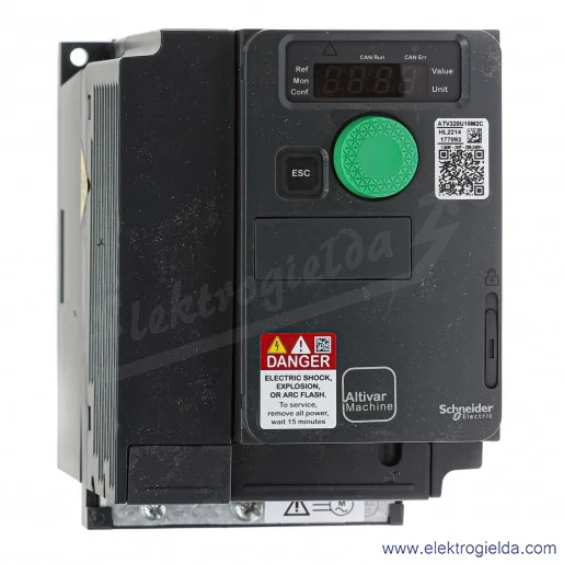 Falownik ATV320U15M2C Altivar ATV320 Kompakt, 1,5kW, 1x200/240V, 8A Falownik ATV320U15M2C Altivar ATV320 Kompakt, 1,5kW, 1x200/240V, 8A