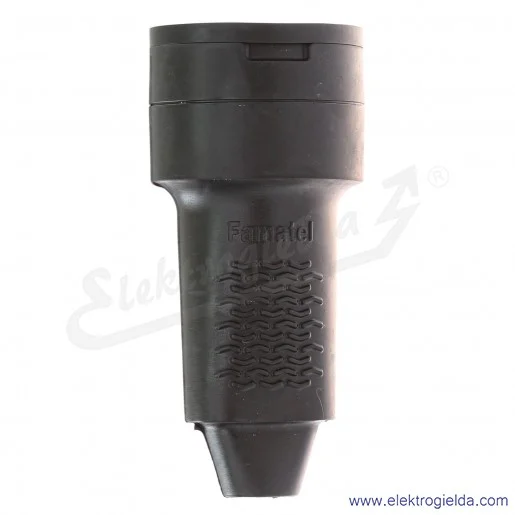 Gniazdo przenośne 2109, 16A, 3P, 250V, gumowe z klapką na przewód, IP44 Gniazdo przenośne 2109, 16A, 3P, 250V, gumowe z klapką na przewód, IP44