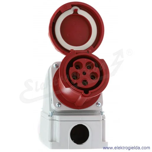 Gniazdo stałe 24395, 5X63, 400V, natynkowe, IP67 Gniazdo stałe 24395, 5X63, 400V, natynkowe, IP67