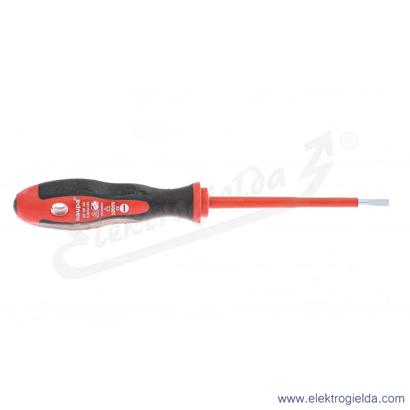 Śrubokręt płaski 101916 0,8x4x100mm, izolowany 1000V VDE Śrubokręt płaski 101916 0,8x4x100mm, izolowany 1000V VDE