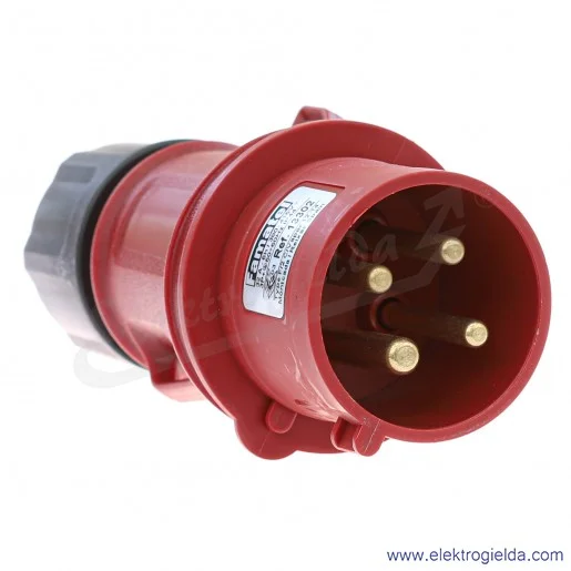 Wtyczka siłowa 13302 4X32, 400V, na przewód, IP44 Wtyczka siłowa 13302 4X32, 400V, na przewód, IP44