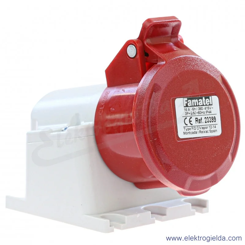 Gniazdo stałe 23399, Eco 4X16, 400V, natynkowe IP44 Gniazdo stałe 23399, Eco 4X16, 400V, natynkowe IP44