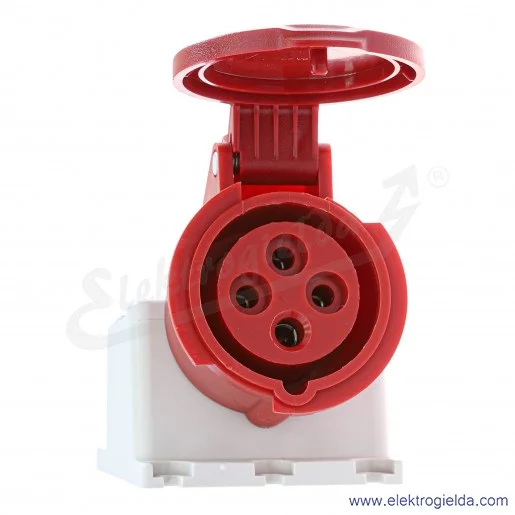 Gniazdo stałe 23399, Eco 4X16, 400V, natynkowe IP44 Gniazdo stałe 23399, Eco 4X16, 400V, natynkowe IP44
