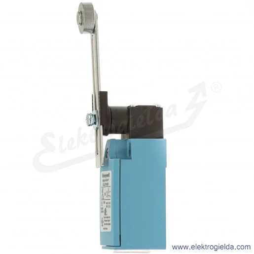 Wyłącznik krańcowy 104012 GLLC01A2B, 1NO1NC, 250VDC 300VAC 10A, dźwignia regulowana z metalową rolką Wyłącznik krańcowy 104012 GLLC01A2B, 1NO1NC, 250VDC 300VAC 10A, dźwignia regulowana z metalową rolką