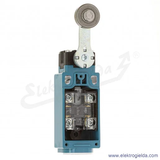 Wyłącznik krańcowy GLDB01A1B 1NO1NC, dźwignia z rolką, 600VAC 10A, IP66 Wyłącznik krańcowy GLDB01A1B 1NO1NC, dźwignia z rolką, 600VAC 10A, IP66