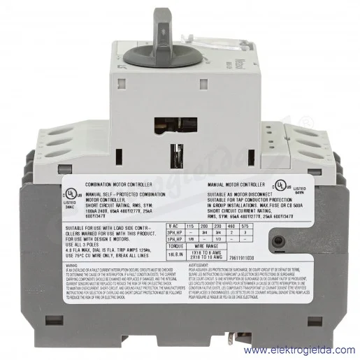 Wyłącznik silnikowy MMS-32H 4A 3P 1,5kW 2,5-4A Wyłącznik silnikowy MMS-32H 4A 3P 1,5kW 2,5-4A