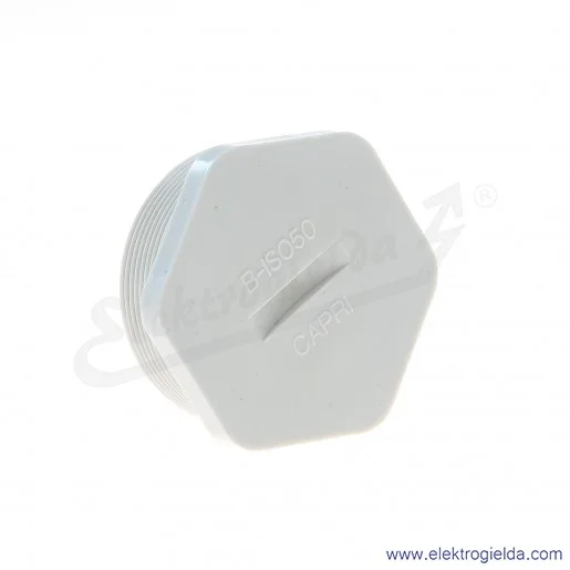 Zaślepka z tworzywa E03DK-02110200703, DZ 50M, M50x1.5, szara Zaślepka z tworzywa E03DK-02110200703, DZ 50M, M50x1.5, szara