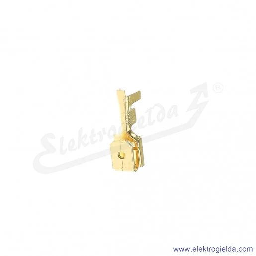 Nasuwka konektorowa E10KN-01030200401 NW 6,3-2,5/0,8 NC z odgałęzieniem mosiężna, 100szt Nasuwka konektorowa E10KN-01030200401 NW 6,3-2,5/0,8 NC z odgałęzieniem mosiężna, 100szt