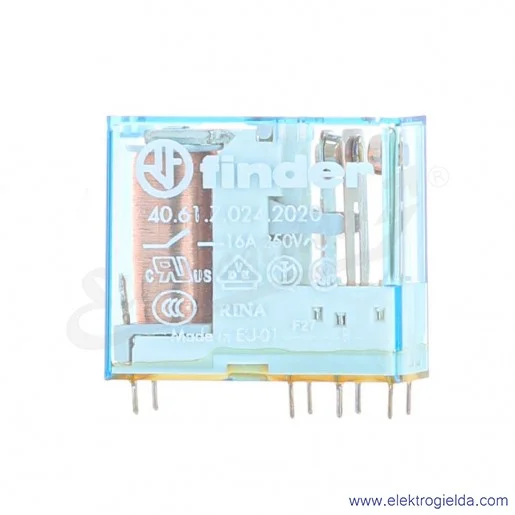 Przekaźnik elektromagnetyczny 40.61.7.024.0000 1P 24V DC Przekaźnik elektromagnetyczny 40.61.7.024.0000 1P 24V DC