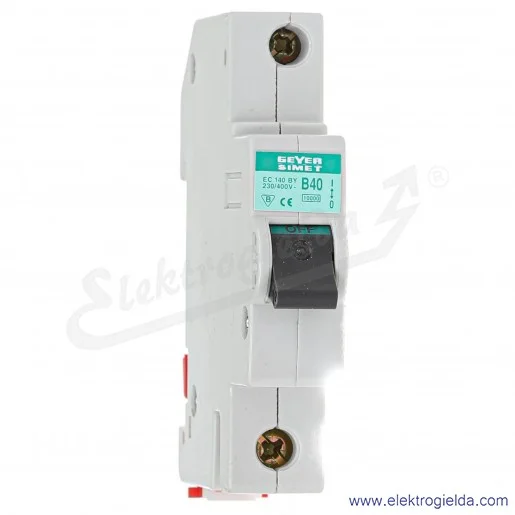 Wyłącznik nadprądowy EC-140BY EC1 typ B, 40A, 230..400V Wyłącznik nadprądowy EC-140BY EC1 typ B, 40A, 230..400V