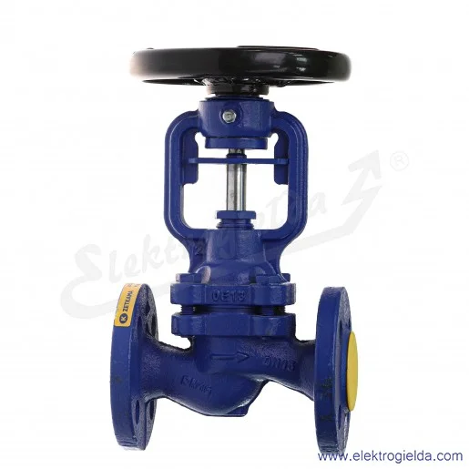 Zawór zaporowy mieszkowy Zetkama 234 DN15 PN16 Zawór zaporowy mieszkowy Zetkama 234 DN15 PN16