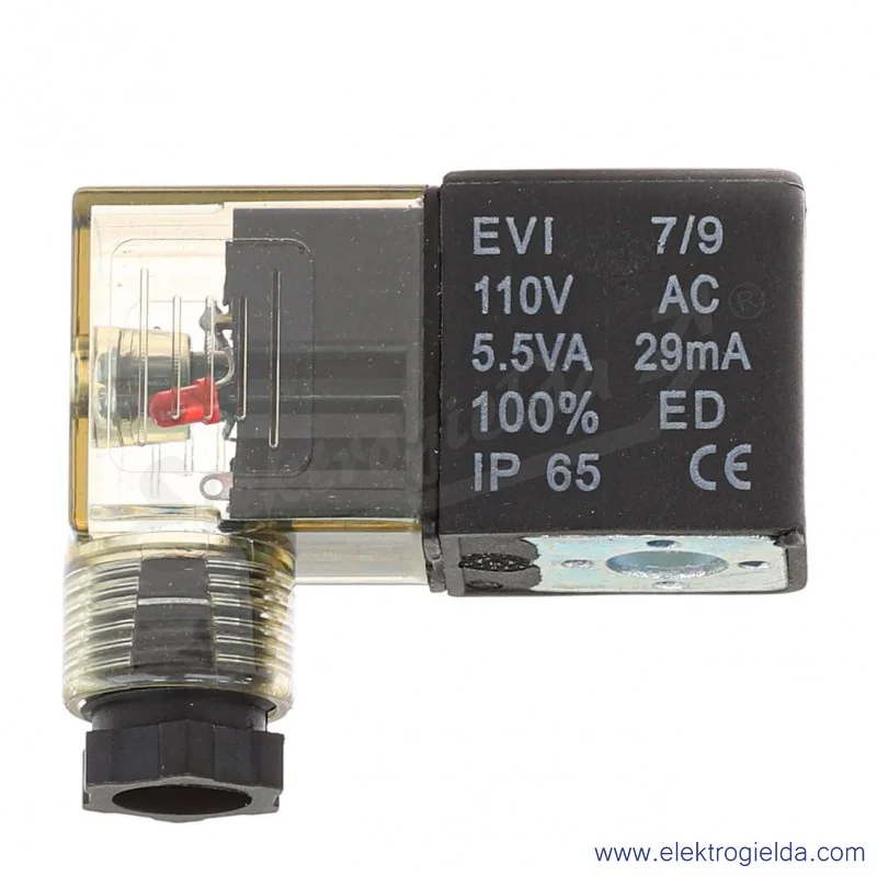 Cewka elektrozaworu 110VAC 5.5VA, 29mA, IP65 Cewka elektrozaworu 110VAC 5.5VA, 29mA, IP65