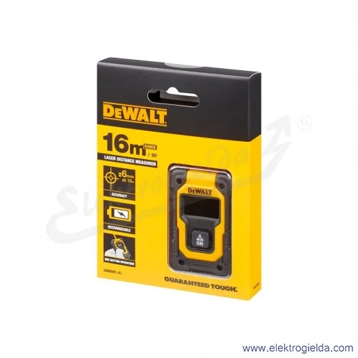 Dalmierz akumulatorowy DW055PL-XJ kieszonkowy laserowy do 16m, 3.7V 1000 pomiarów na 1 ładowaniu Dalmierz akumulatorowy DW055PL-XJ kieszonkowy laserowy do 16m, 3.7V 1000 pomiarów na 1 ładowaniu