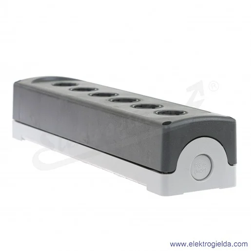 Kaseta pusta 1SFA611816R1000, MEP6-0 6, szara, 6 otworowa, IP66, 75x301mm Kaseta pusta 1SFA611816R1000, MEP6-0 6, szara, 6 otworowa, IP66, 75x301mm