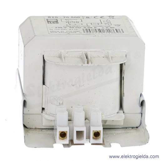 Statecznik magnetyczny STS-70 do lamp sodowych, 230VAC, 0.98A ELGO Statecznik magnetyczny STS-70 do lamp sodowych, 230VAC, 0.98A ELGO