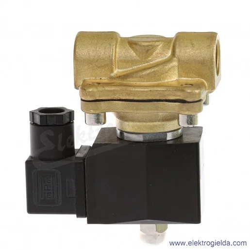 Elektrozawór 2/2 gw. 3/8" DN10 230V woda/powietrze/olej Elektrozawór 2/2 gw. 3/8" DN10 230V woda/powietrze/olej