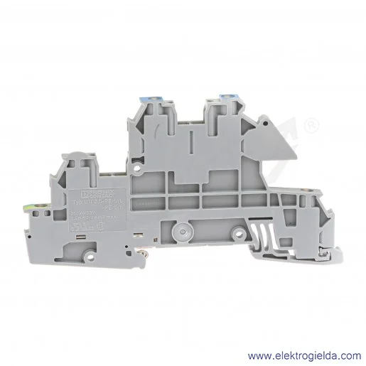 Złączka szynowa UTI 2,5-PE/L/N 4mm2 L, N, montaż na TS35 Złączka szynowa UTI 2,5-PE/L/N 4mm2 L, N, montaż na TS35