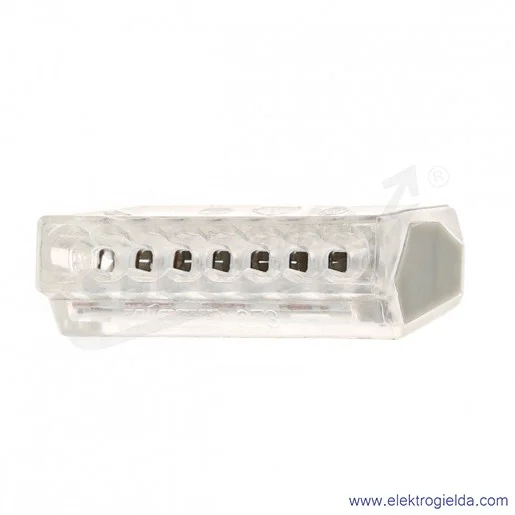 Złączka instalacyjna 273-158 8x1,5mm2 (0,75-1,5mm2) przezroczysta Złączka instalacyjna 273-158 8x1,5mm2 (0,75-1,5mm2) przezroczysta