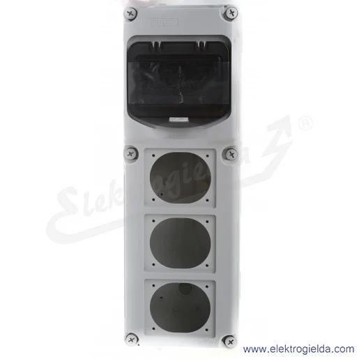 Rozdzielnica budowlana FLEX 6-S3 IP66/67 na 3 gniazda i 6 modułów, IP66/67 Rozdzielnica budowlana FLEX 6-S3 IP66/67 na 3 gniazda i 6 modułów, IP66/67