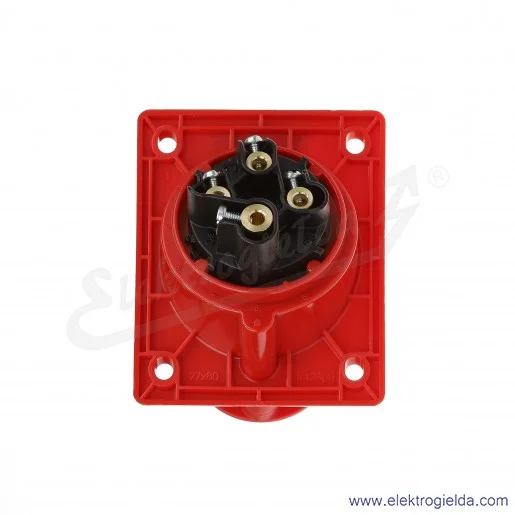 Gniazdo siłowe 424-6 FLEX 4x32A 3P+N tablicowe skośne IP44/54 Gniazdo siłowe 424-6 FLEX 4x32A 3P+N tablicowe skośne IP44/54