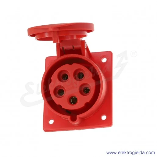 Gniazdo siłowe 425-6 FLEX 5X32A 3P+N+PE, tablicowe skośne IP44/54 Gniazdo siłowe 425-6 FLEX 5X32A 3P+N+PE, tablicowe skośne IP44/54