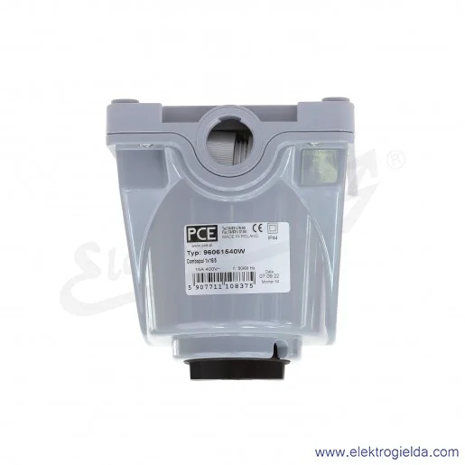 Gniazdo stałe z wyłącznikiem 96061540W Combopol 1x16/5 16A 0-1 5P, 400V, IP44 Gniazdo stałe z wyłącznikiem 96061540W Combopol 1x16/5 16A 0-1 5P, 400V, IP44