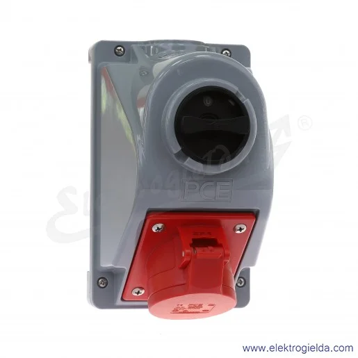 Gniazdo stałe z wyłącznikiem 96061540W Combopol 1x16/5 16A 0-1 5P, 400V, IP44 Gniazdo stałe z wyłącznikiem 96061540W Combopol 1x16/5 16A 0-1 5P, 400V, IP44