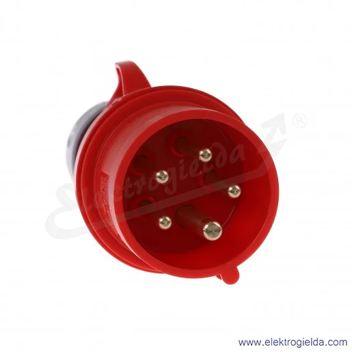 Wtyczka przenośna 015-6 5X16 zaciski śrubowe 015-6, 5P 16A 400V Wtyczka przenośna 015-6 5X16 zaciski śrubowe 015-6, 5P 16A 400V