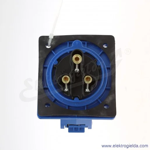 Gniazdo tablicowe proste 1040-0B FLEX 2P+Z 1-fazowe 230V z bolcem, IP54 Gniazdo tablicowe proste 1040-0B FLEX 2P+Z 1-fazowe 230V z bolcem, IP54