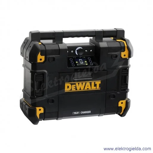 Radio budowlane DWST1-81078-QW Tstak, FM i DAB, bluetooth, 6 głośników 45W, IP54 Radio budowlane DWST1-81078-QW Tstak, FM i DAB, bluetooth, 6 głośników 45W, IP54
