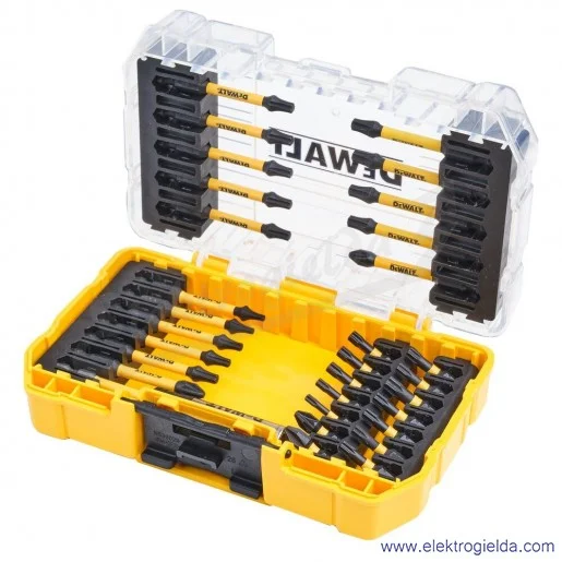 Zestaw bitów udarowych DT70738T-QZ 31 elementów FLEXTORQ, PH PZ i Torx Zestaw bitów udarowych DT70738T-QZ 31 elementów FLEXTORQ, PH PZ i Torx